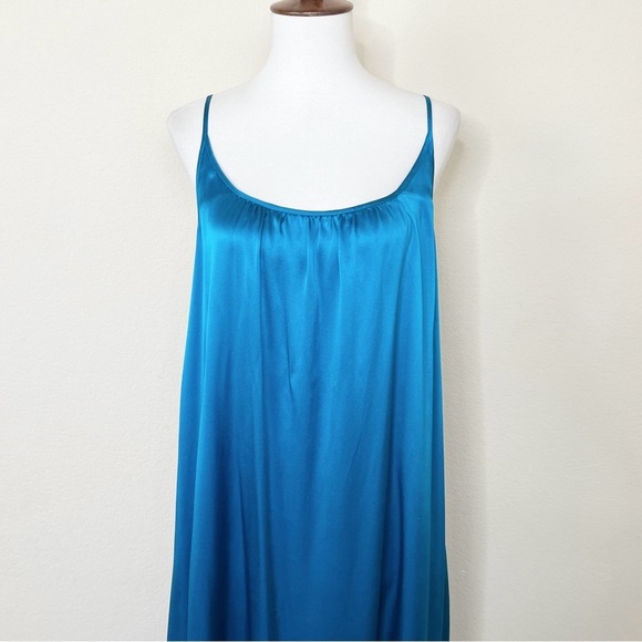 Catherine Gee Symi Silk Sleeveless Maxi Dress - Teal‎ - Picture 4 of 10